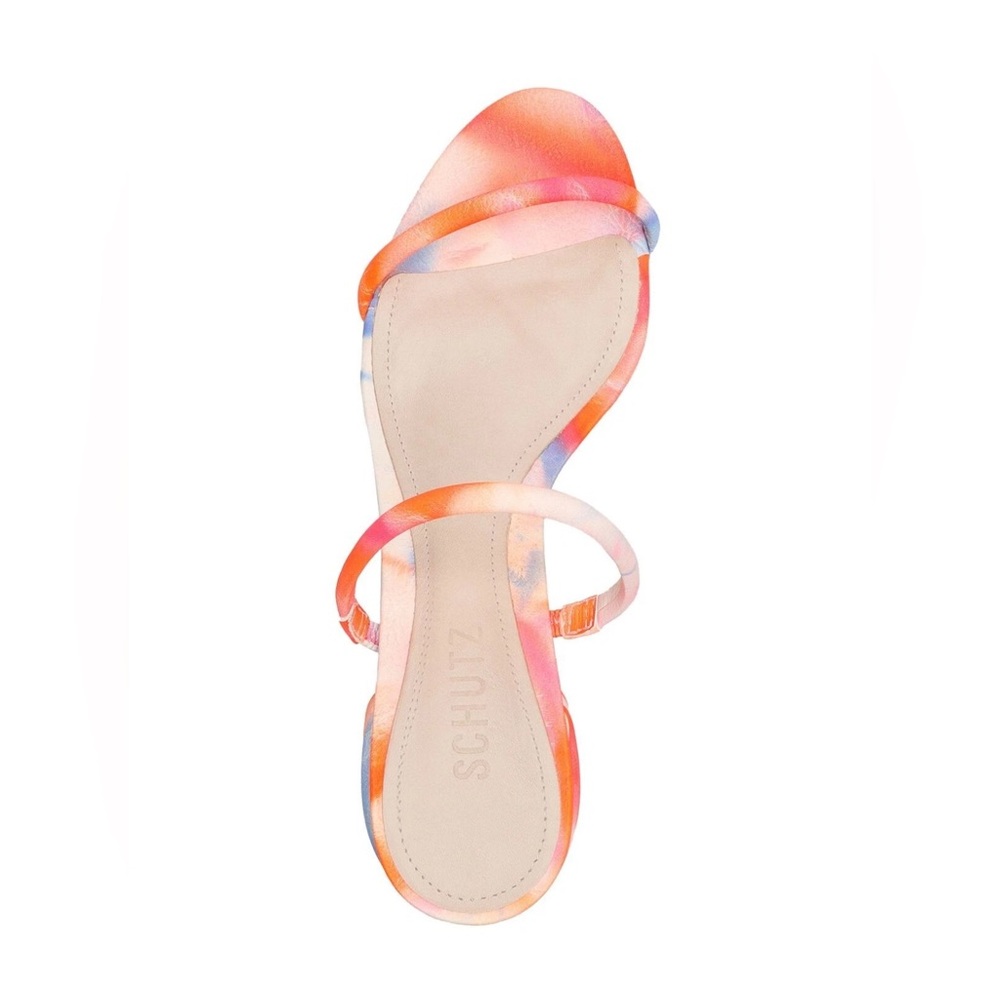 SCHUTZ Kyra Tie Dye Block Heel Slide Sandals - Picture 5 of 5